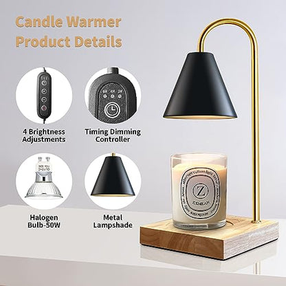 Dimmable Electric Candle Warmer Lamp