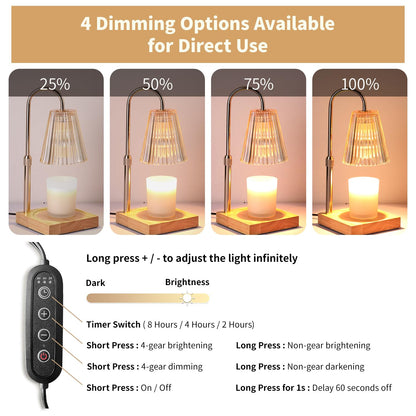 Dimmable Electric Candle Warmer Lamp