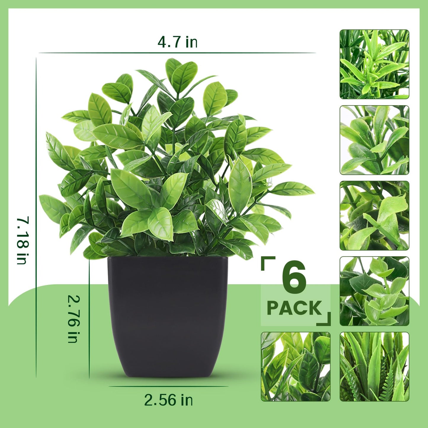 Realistic Faux Potted Plant: Effortless Greenery for Any Space