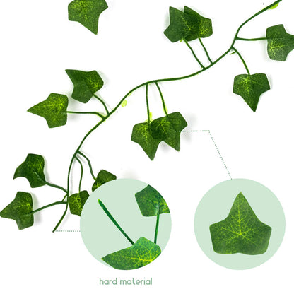 Artificial Hanging Leaves 78ft-12 Pack