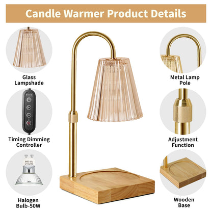 Dimmable Electric Candle Warmer Lamp