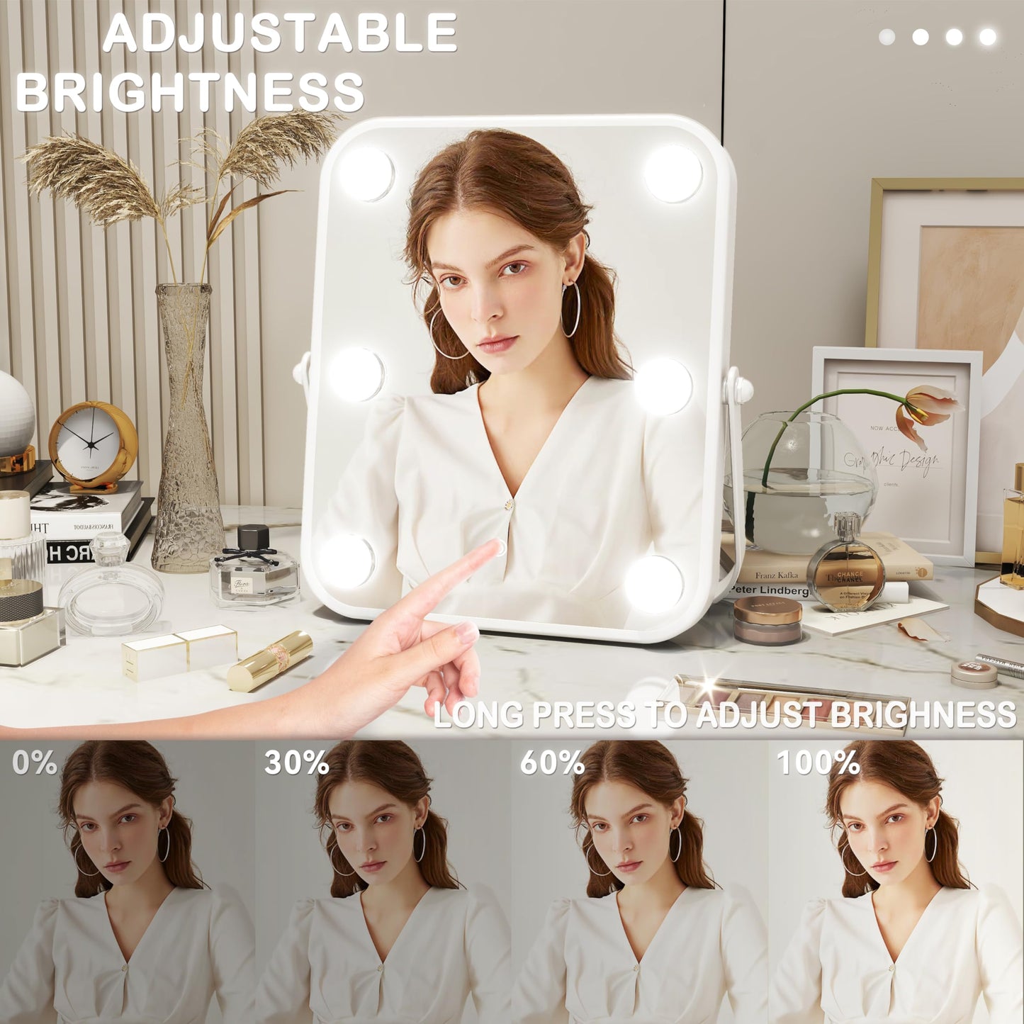 Dimmable Light-up Vanity Mirror