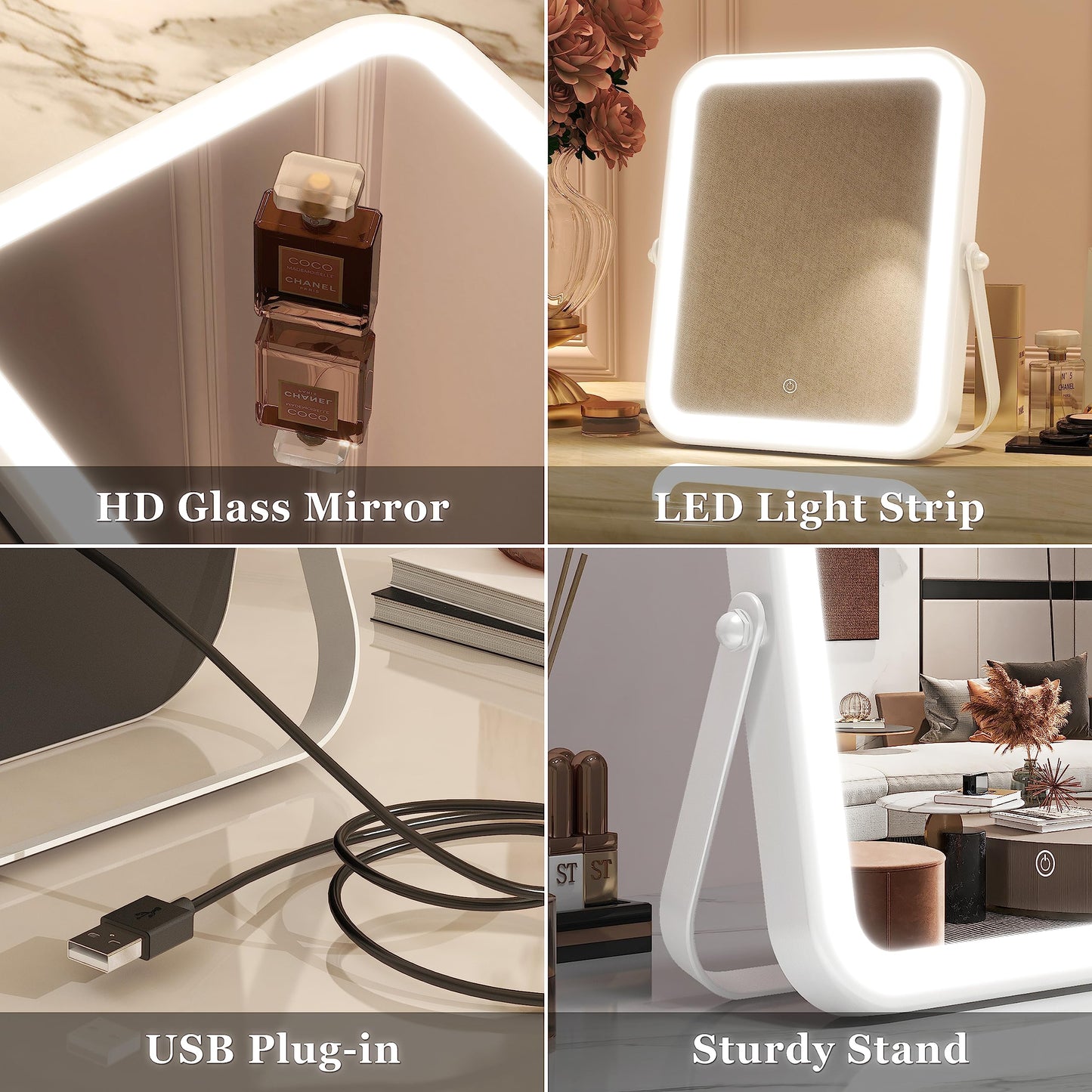 Dimmable Light-up Vanity Mirror