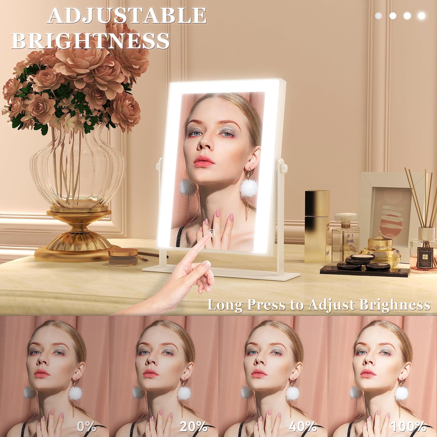 Dimmable Light-up Vanity Mirror